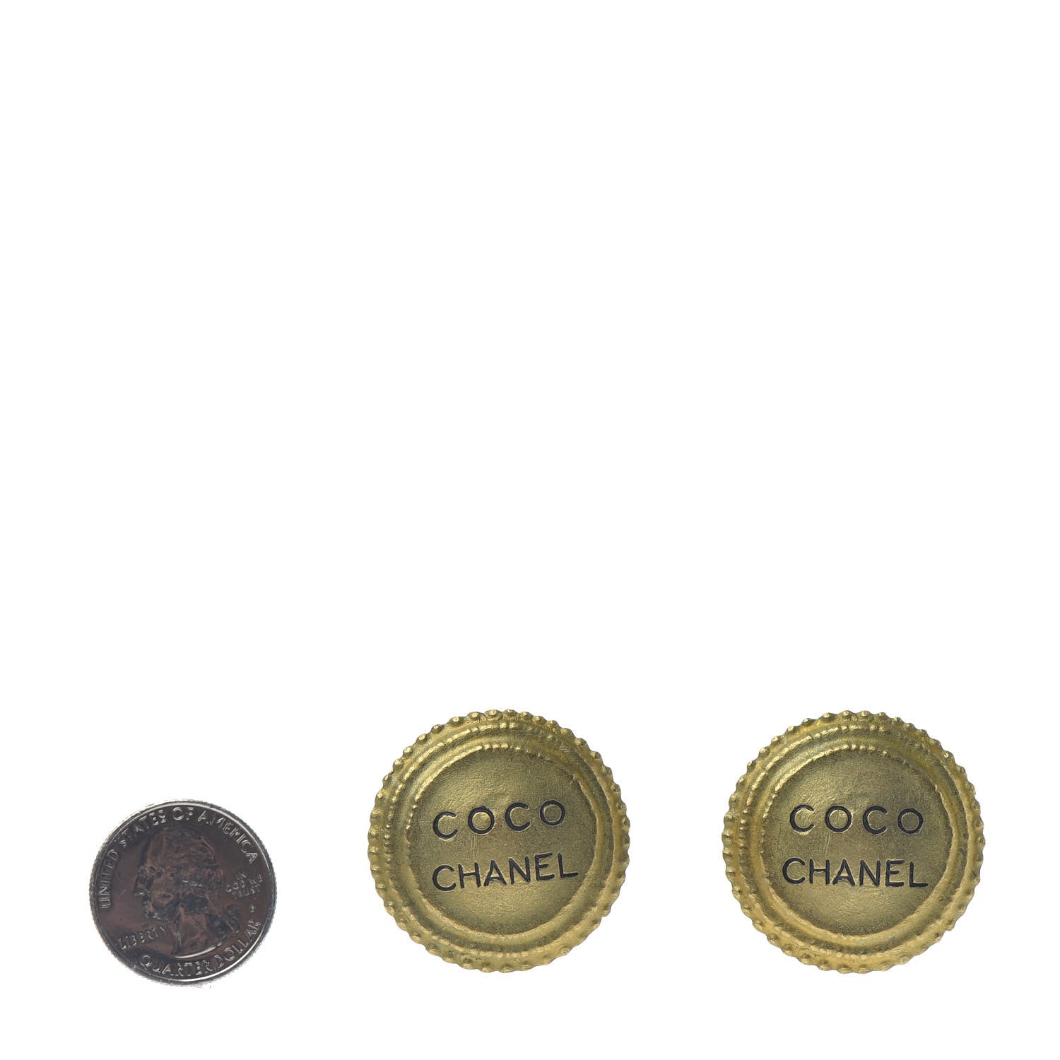 Chanel Coco Chanel Clip On Earrings Gold 2 of 4
