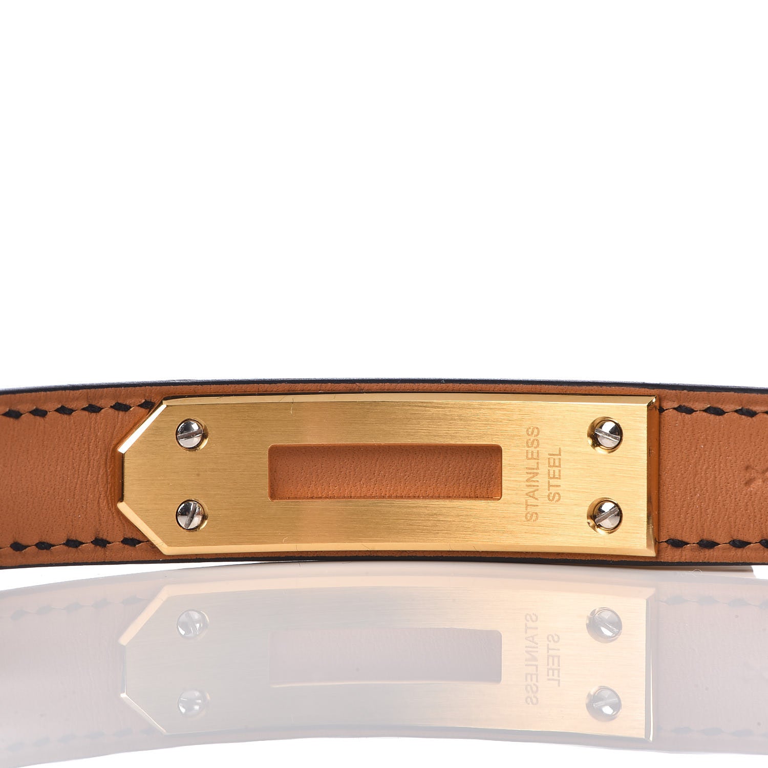 Hermes Stainless Steel Epsom 20mm Kelly Cadena Quartz Watch Noir 5 of 8