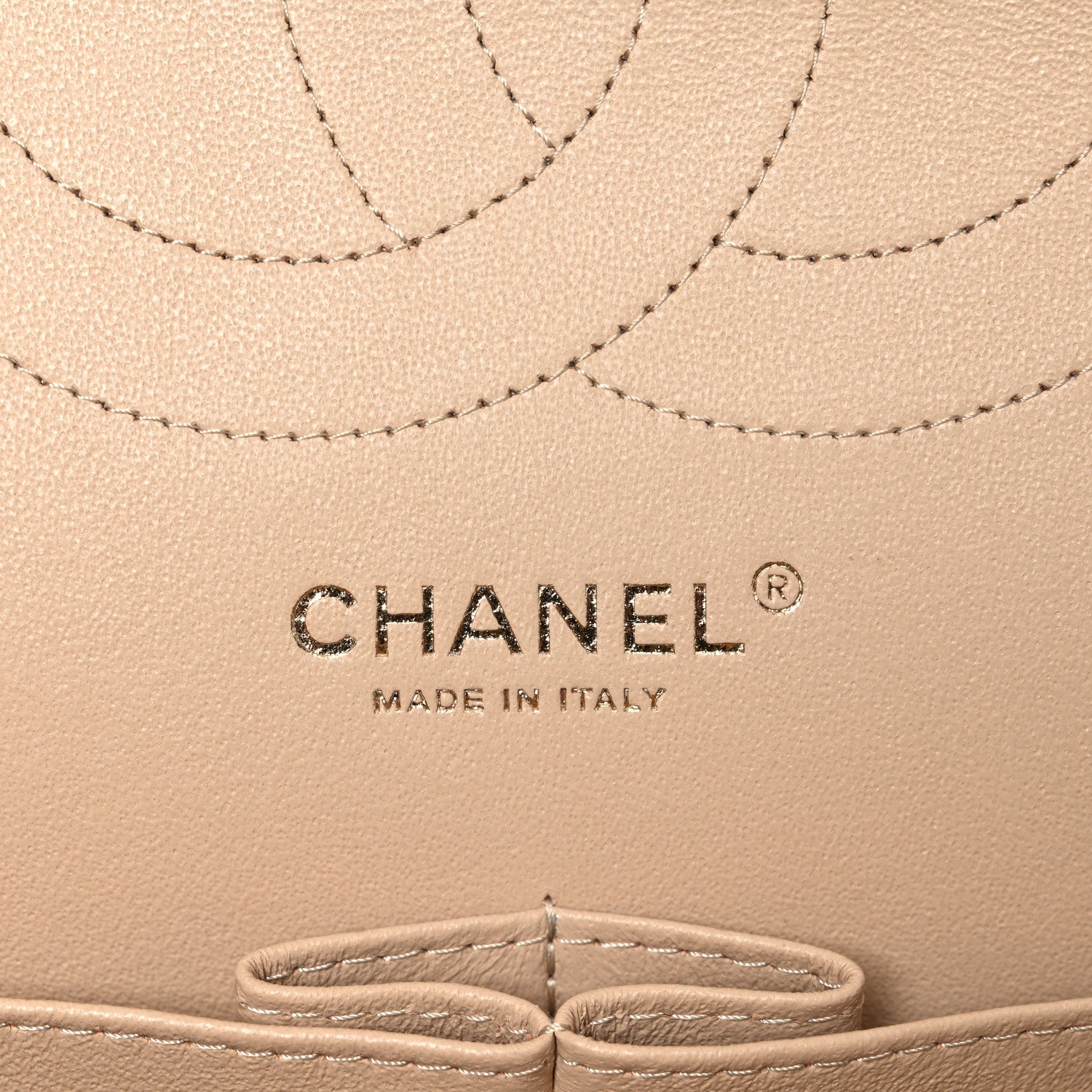 Chanel Caviar Quilted Jumbo Double Flap Beige 6 of 10