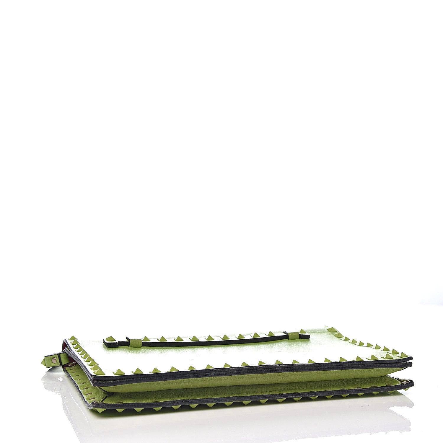 Valentino Garavani Nappa Rockstud Wristlet Clutch Pop Apple 3 of 9