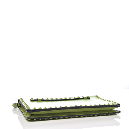 Valentino Garavani Nappa Rockstud Wristlet Clutch Pop Apple 3 of 9