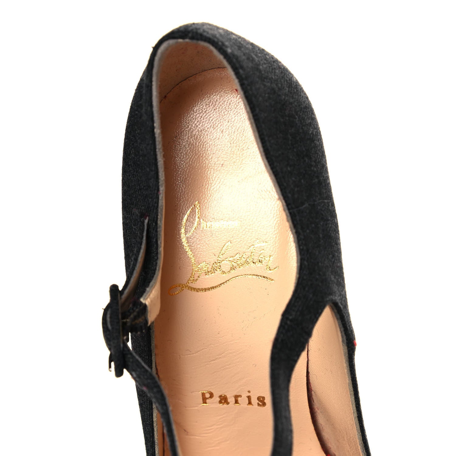 Christian Louboutin Flannel Lady Daf 160 Pumps 36.5 Black 7 of 12