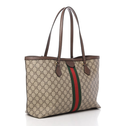Gucci GG Supreme Monogram Medium Ophidia Shopping Tote Brown 3 of 10