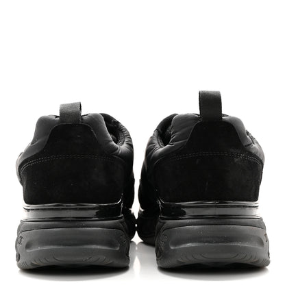 Chanel Nylon Suede Calfskin CC Sneakers 40 Black 5 of 11