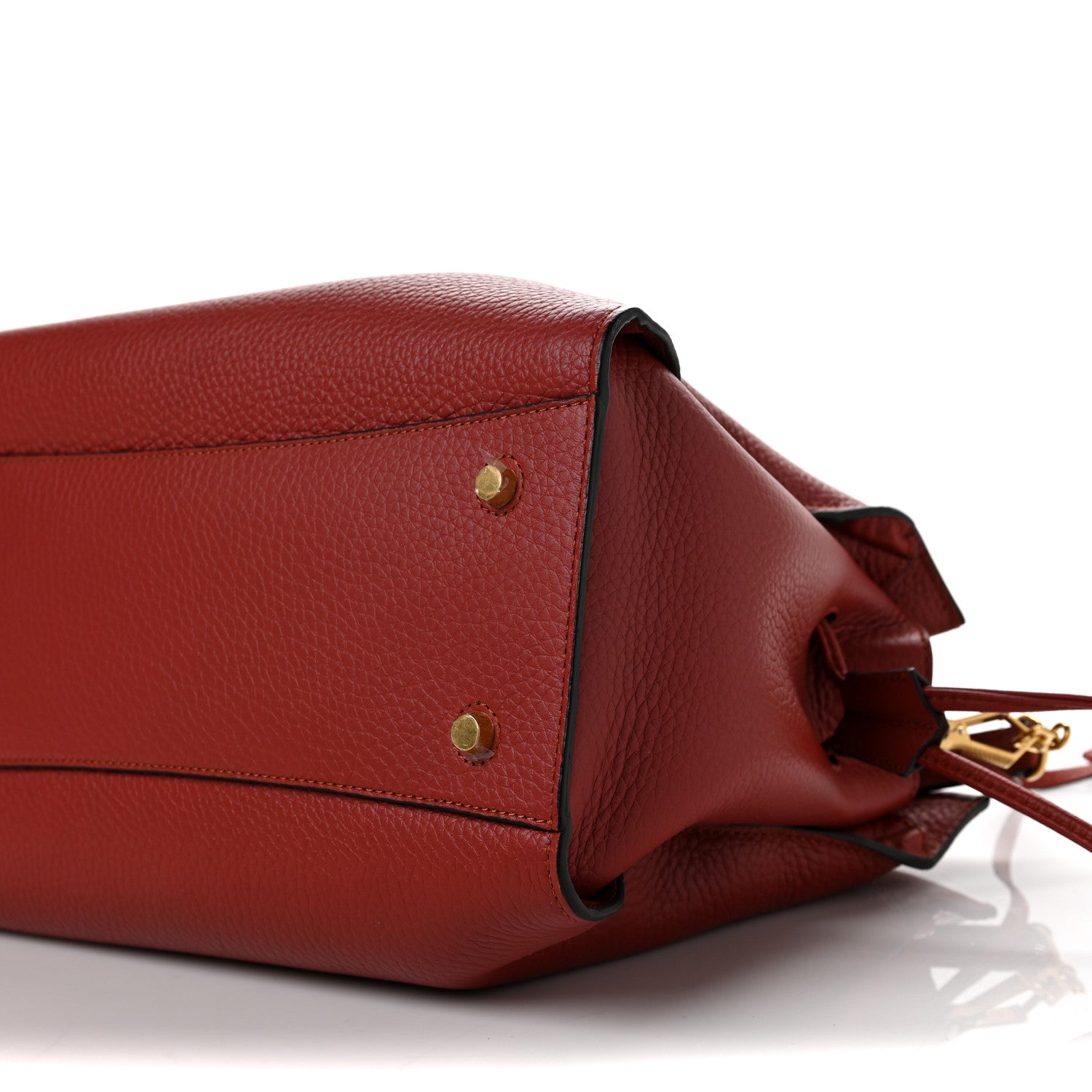 Mulberry Heavy Grain Iris Tote Red 8 of 8