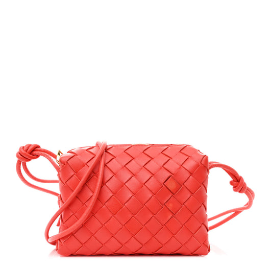 Nappa Intrecciato Mini Loop Camera Bag Sunburst