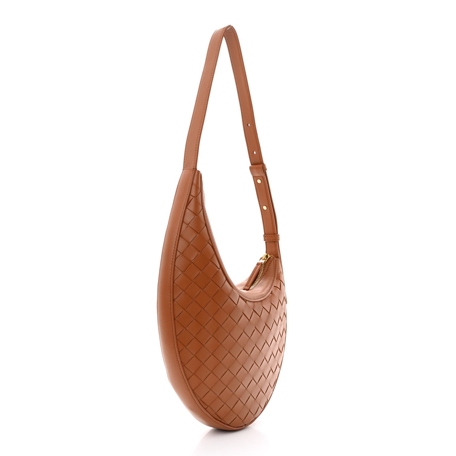Bottega Veneta Nappa Intrecciato Small Drop Shoulder Bag Wood 3 of 11
