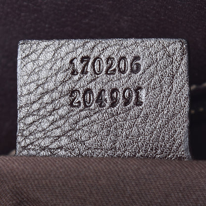 Gucci Monogram Peggy Braided Tote Dark Brown 9 of 12