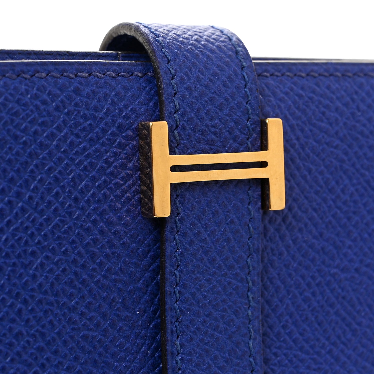 Hermes Epsom Bearn Gusset Wallet Bleu Electrique 8 of 9