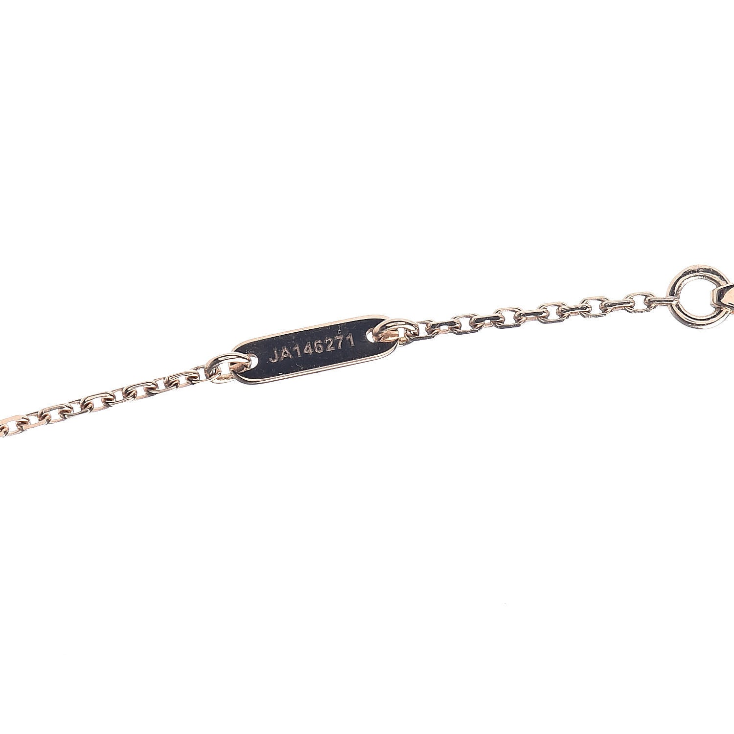 Van Cleef & Arpels 18K Rose Gold Carnelian Sweet Alhambra Pendant Necklace 4 of 7