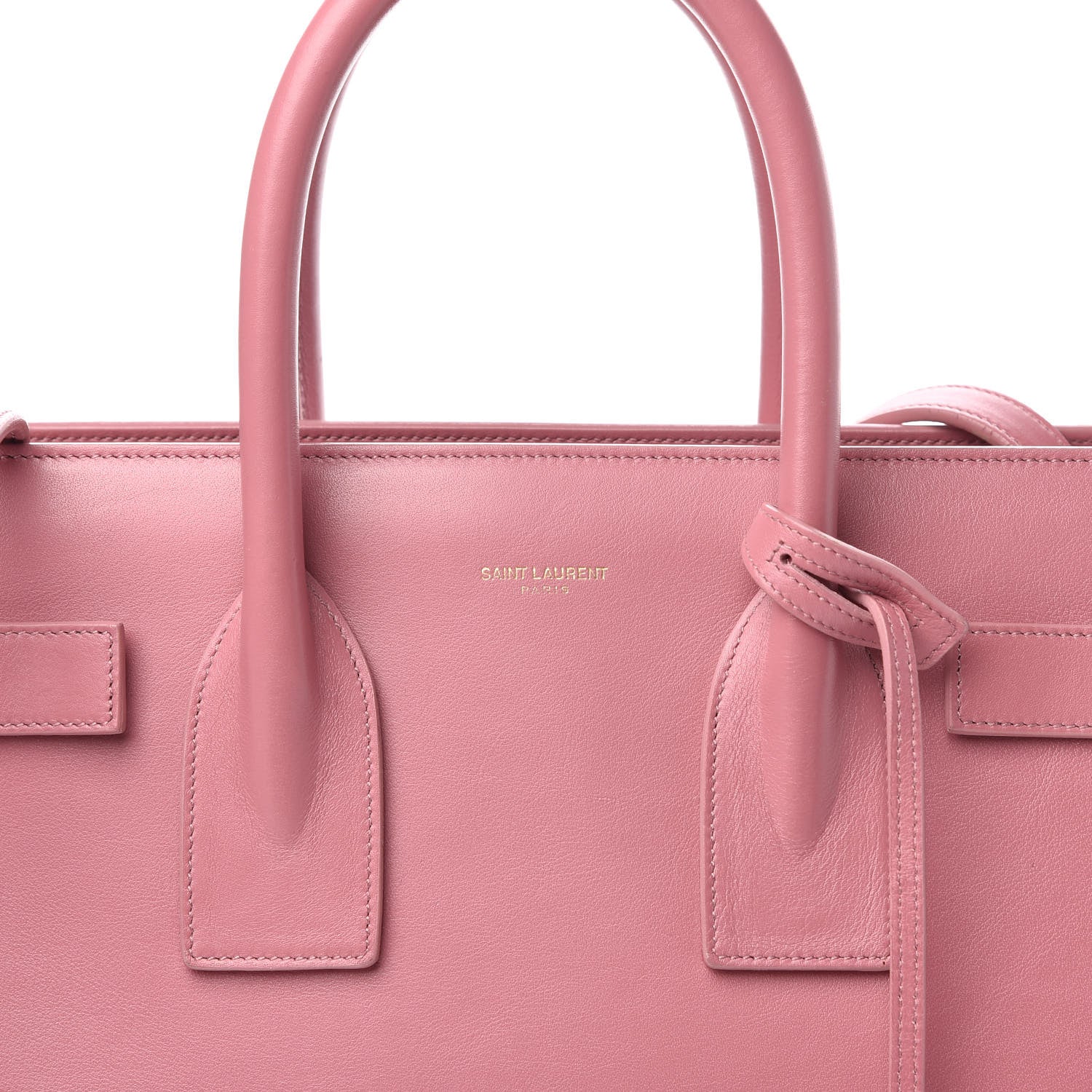 Saint Laurent Calfskin Small Sac De Jour Dark Rose 9 of 9