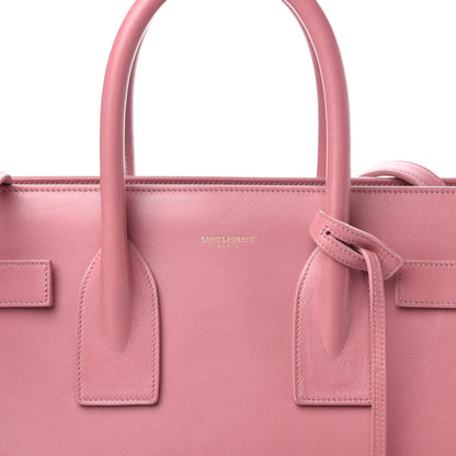 Saint Laurent Calfskin Small Sac De Jour Dark Rose 9 of 9