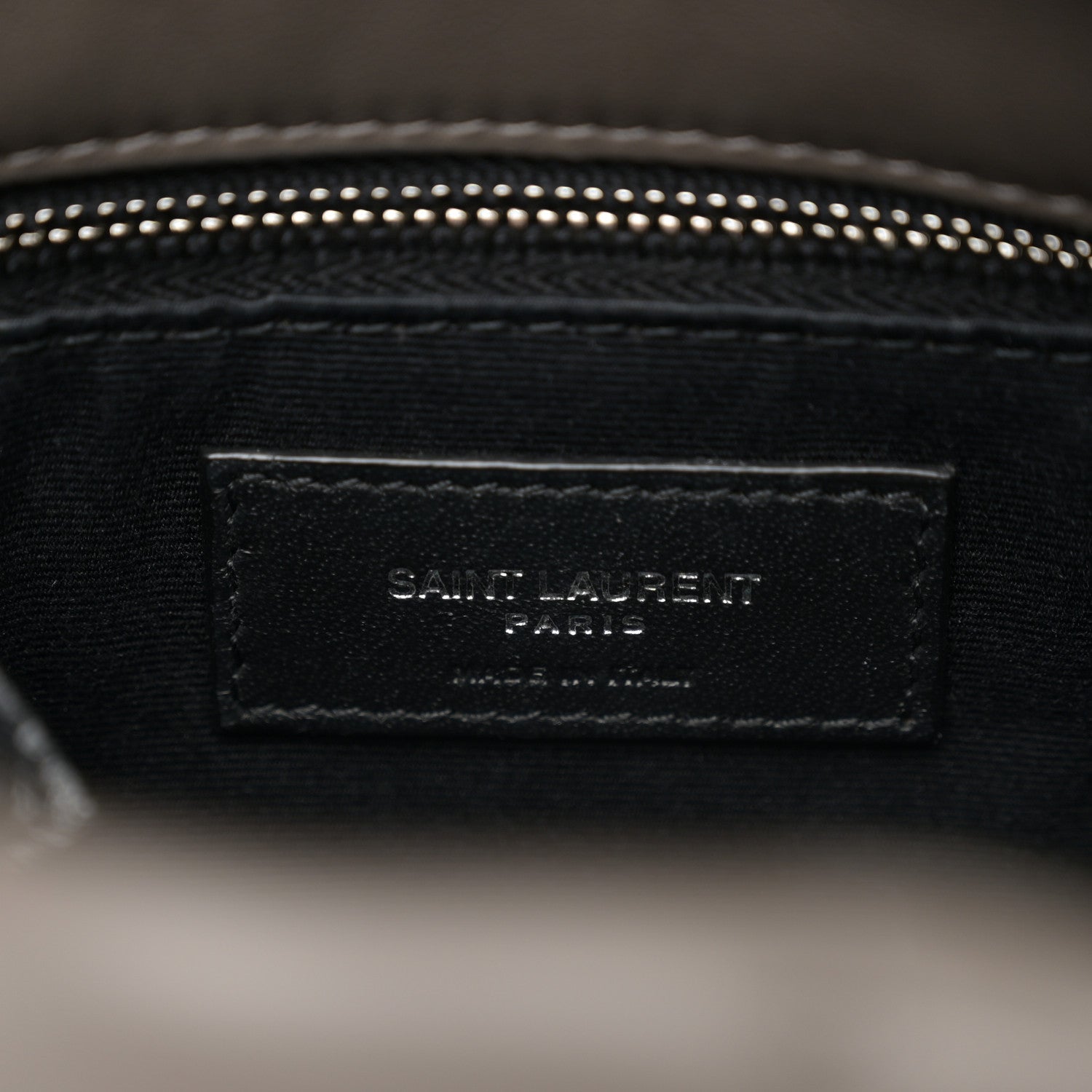Saint Laurent Lambskin Quilted Small Loulou Puffer Monogram Chain Satchel Storm 6 of 11