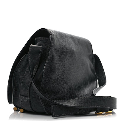 Chloe Calfskin Medium Marcie Round Crossbody Bag Black 3 of 11