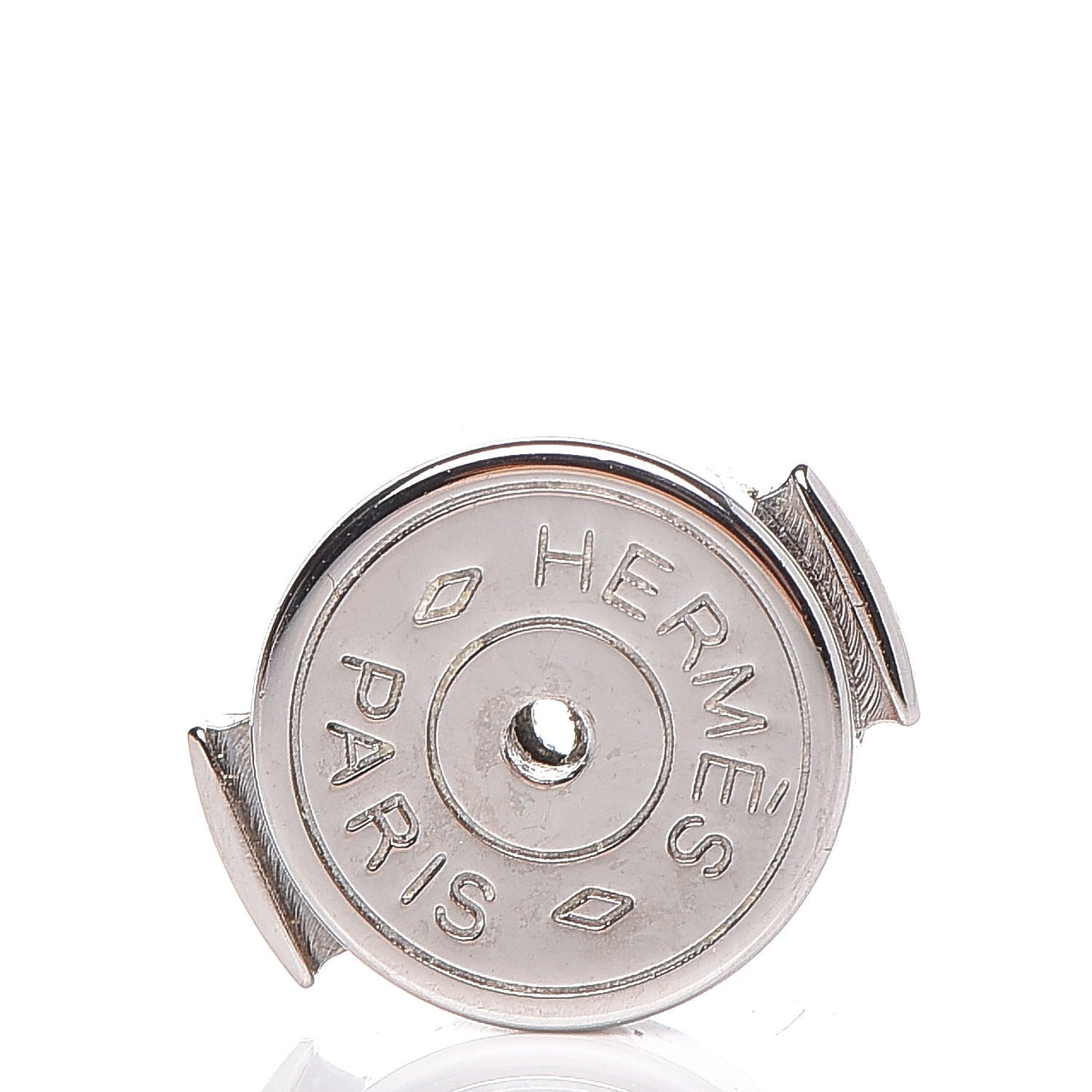 Silver Lacquered Pop H Earrings Rose Candeur