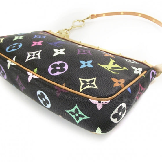 Monogram Multicolor Pochette Accessories Black