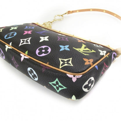 Louis Vuitton Monogram Multicolor Pochette Accessories Black 5 of 9