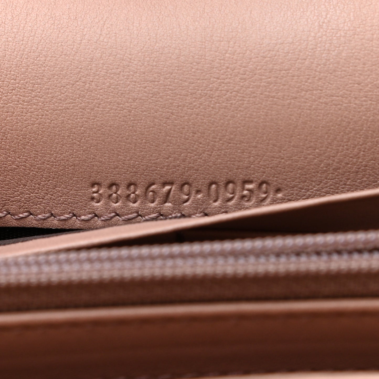 Microguccissima Bow Continental Wallet Soft Pink