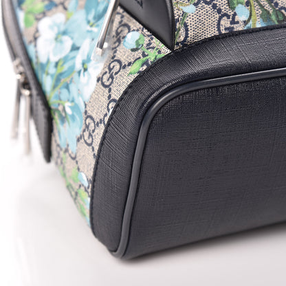 Gucci GG Supreme Monogram Blooms Small Day Backpack Blue 9 of 10
