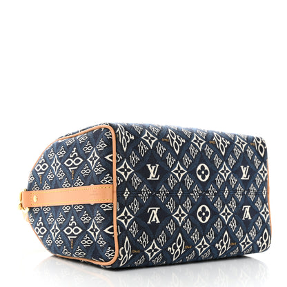 Louis Vuitton Jacquard Since 1854 Speedy Bandouliere 25 Blue 4 of 10