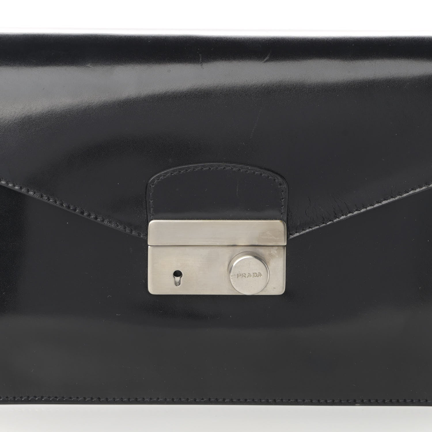 Prada Vitello Sound Shoulder Bag Black 7 of 14