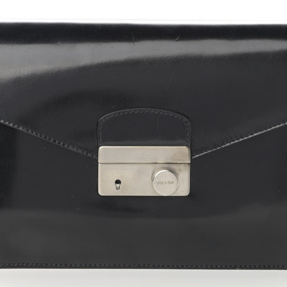 Prada Vitello Sound Shoulder Bag Black 7 of 14