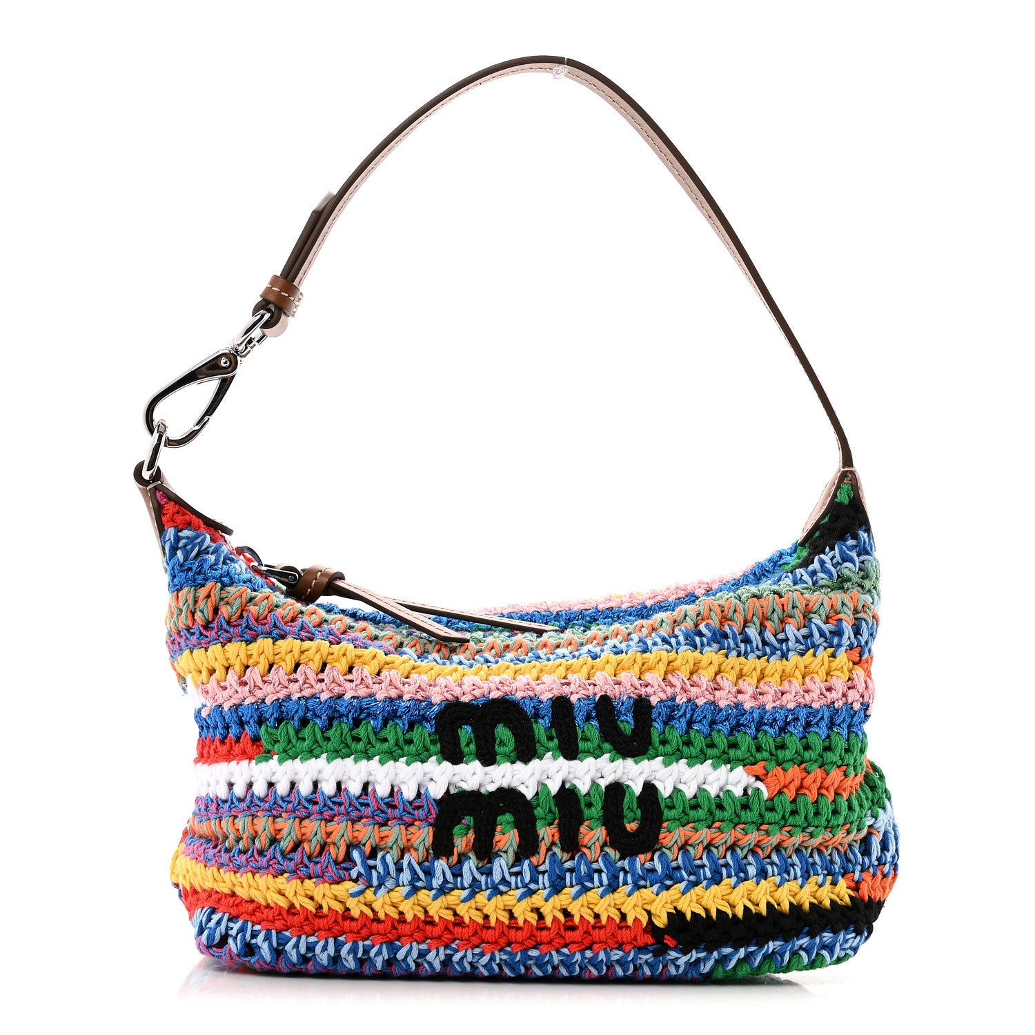 Miu Miu Fabric Crochet Pouch Multicolor 1 of 11