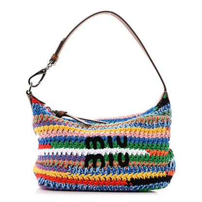 Miu Miu Fabric Crochet Pouch Multicolor 1 of 11