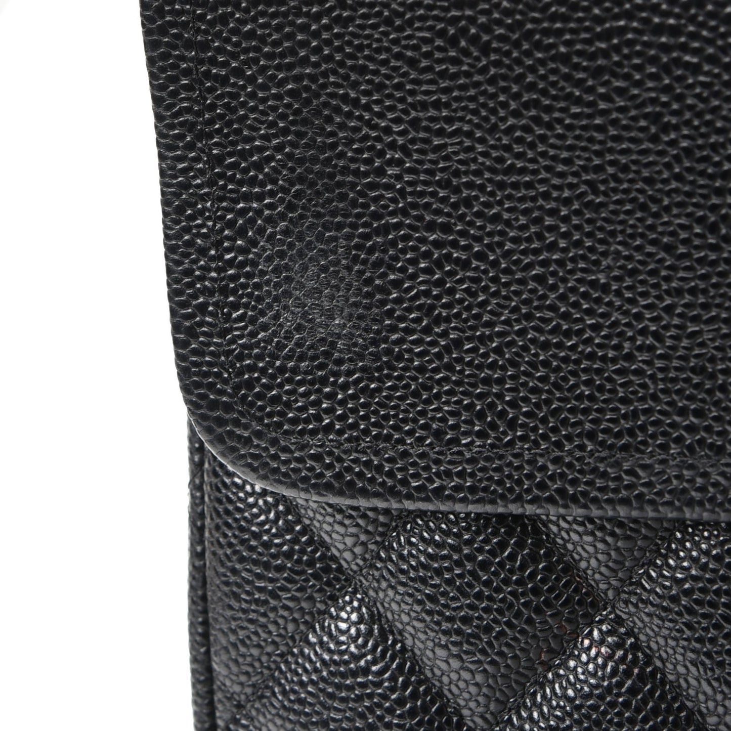 Caviar Quilted Maxi Double Flap Black