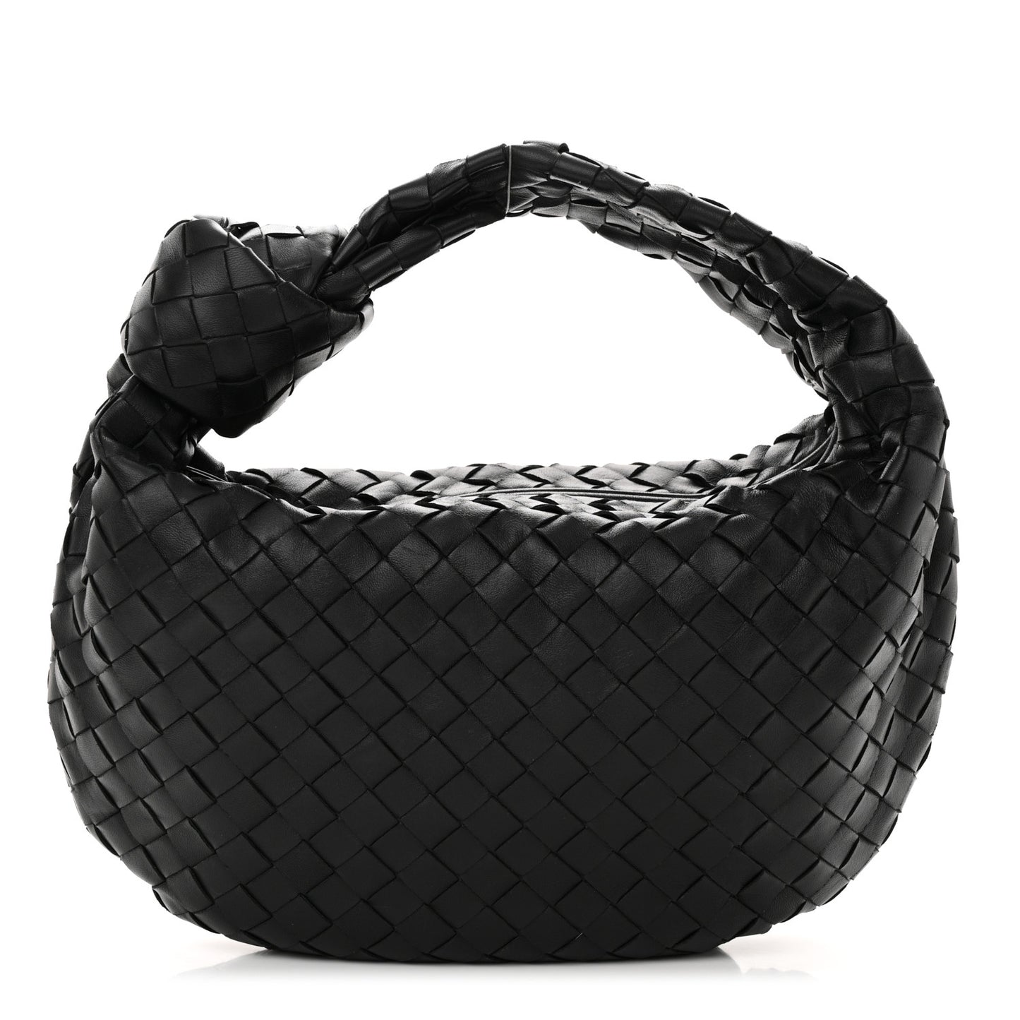 Nappa Intrecciato Teen Jodie Hobo Black
