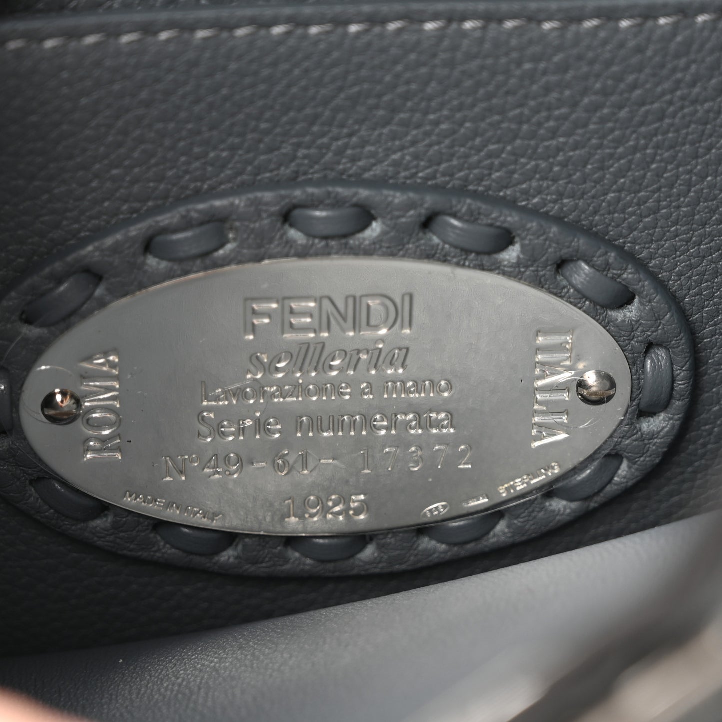 Cuoio Romano Selleria Chamois Small Peekaboo I SEE U Satchel Real Tempesta