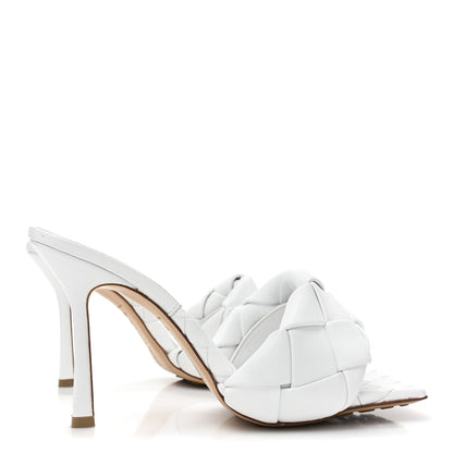 Bottega Veneta Nappa Maxi Intrecciato Lido Mule Sandals 40.5 Optic White 4 of 9
