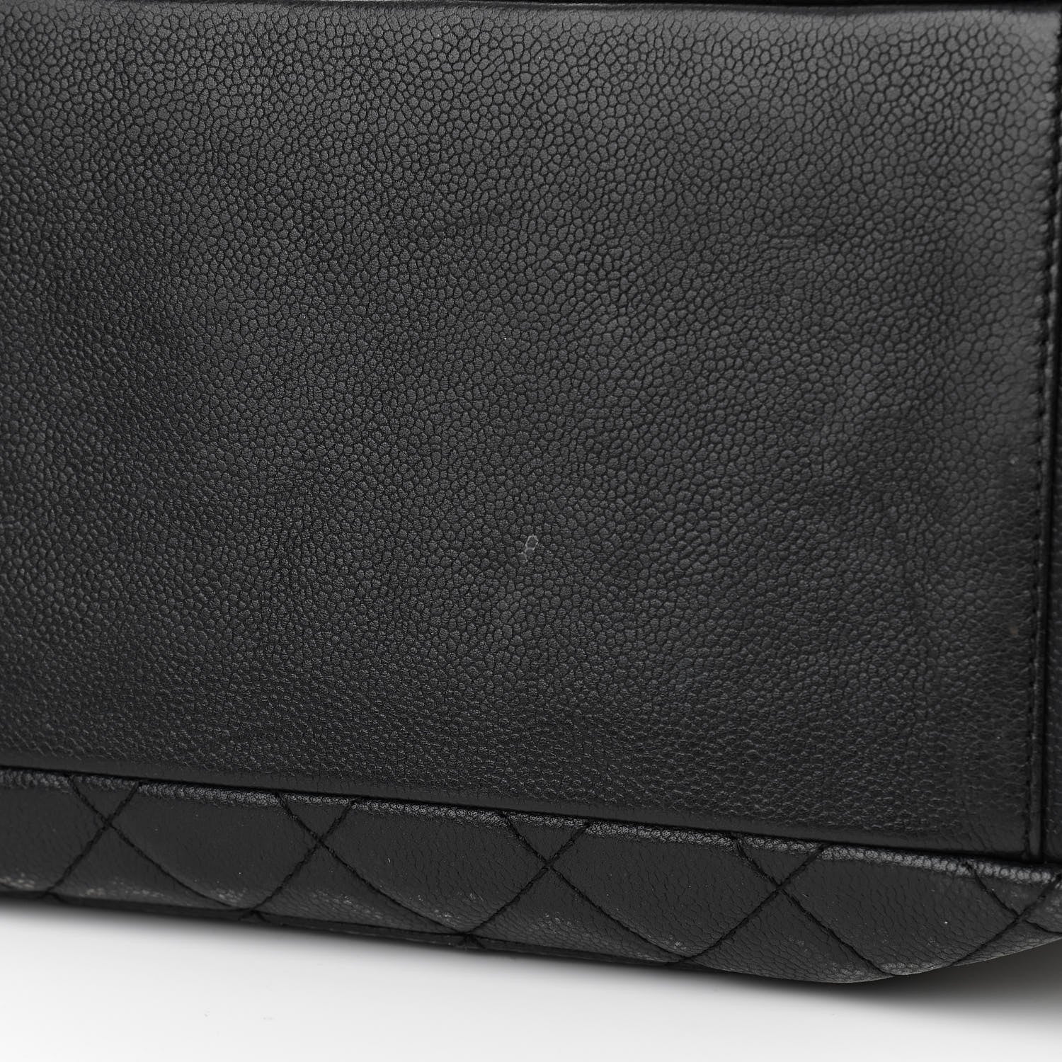 Chanel Caviar Quilted Grand Shopping Tote GST Black 11 of 12