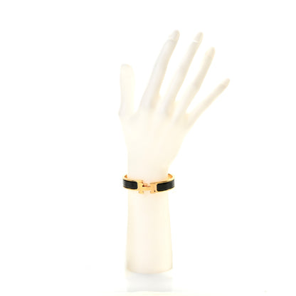Hermes Enamel Narrow Clic Clac H Bracelet PM Black 2 of 4