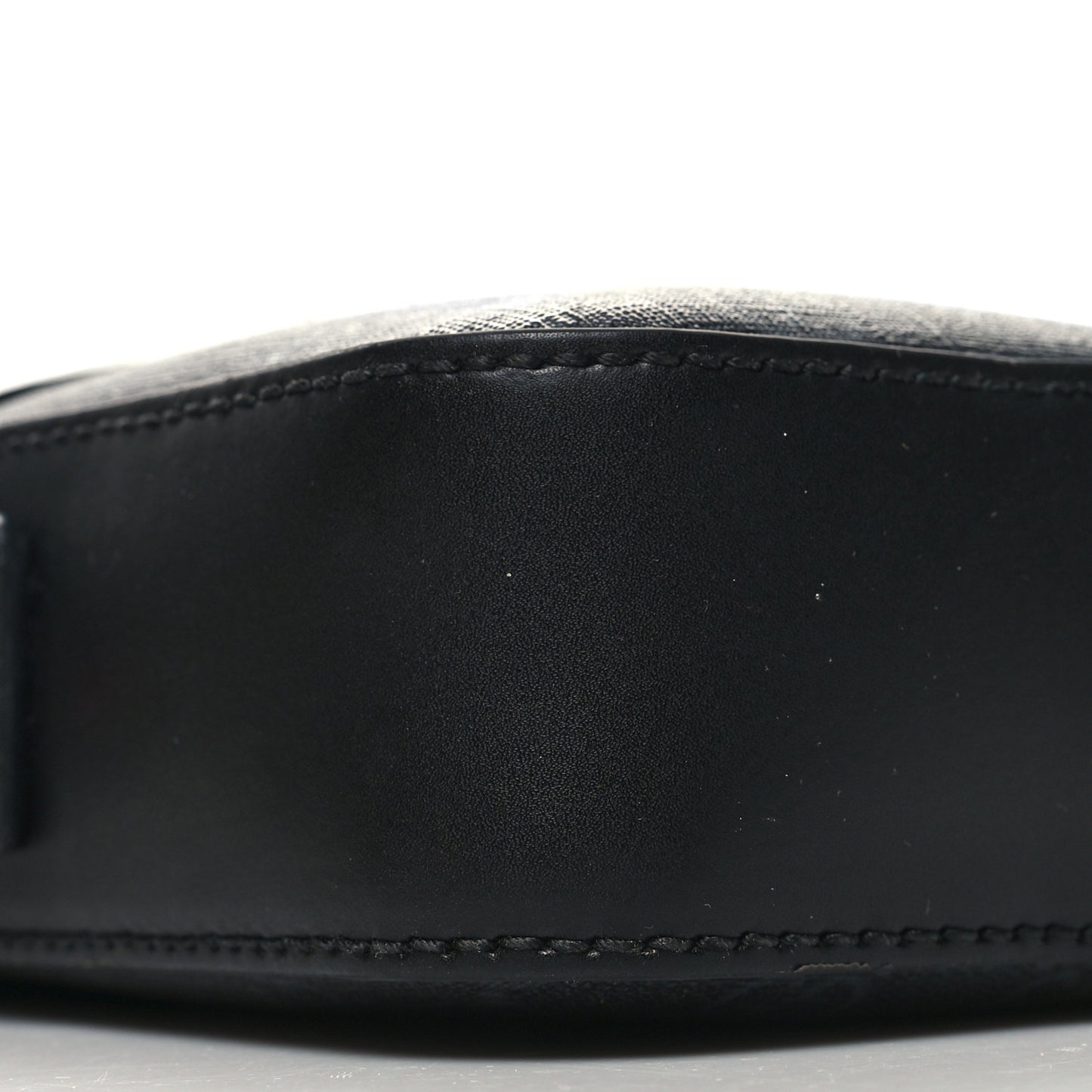 GG Supreme Monogram Appia Calfskin Web Messenger Bag Black