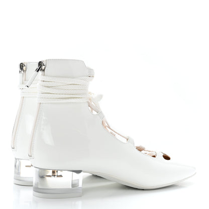 Christian Dior Patent Diorarty 30mm Pumps 38 White 4 of 9