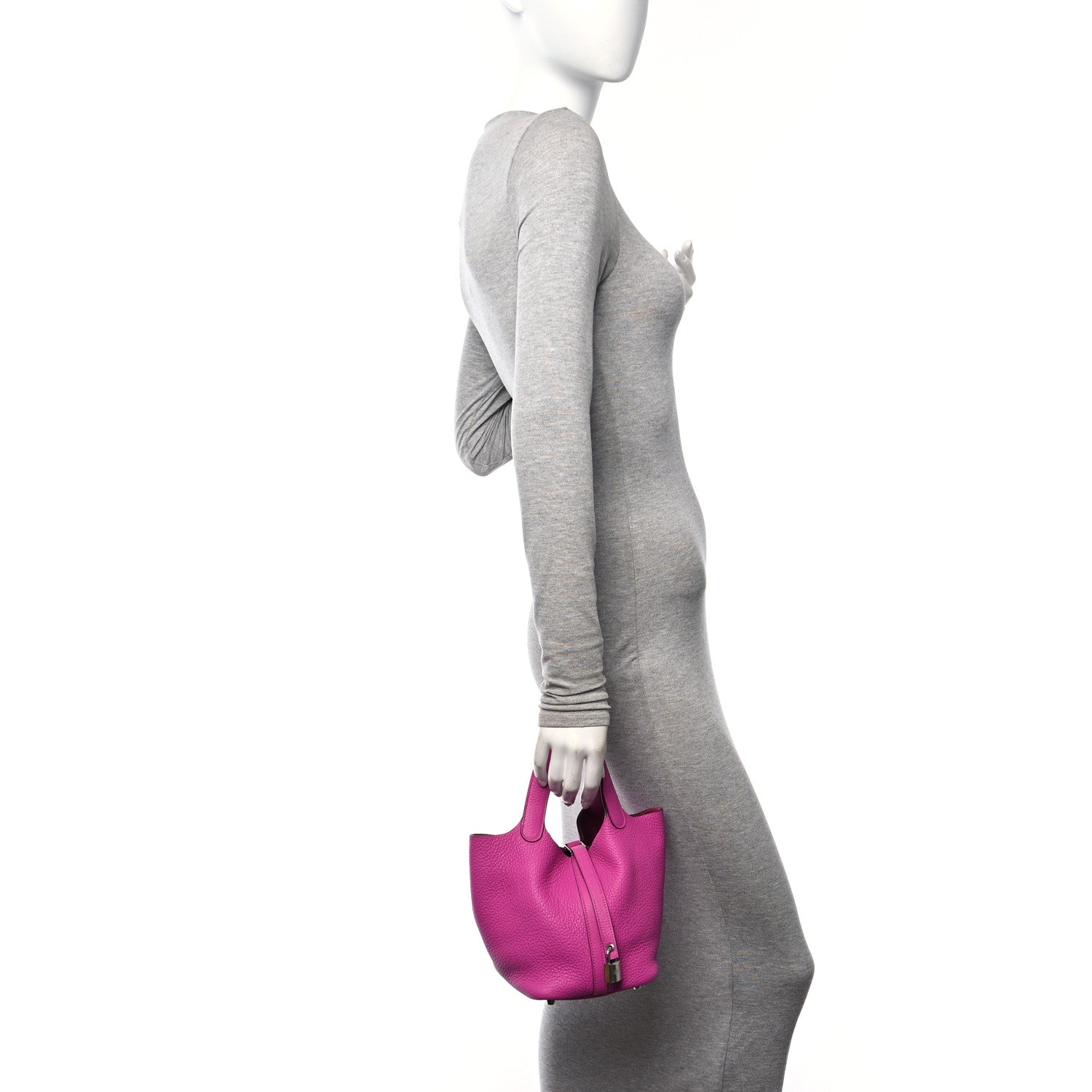 Hermes Taurillon Clemence Picotin Lock 18 PM Magnolia 2 of 10