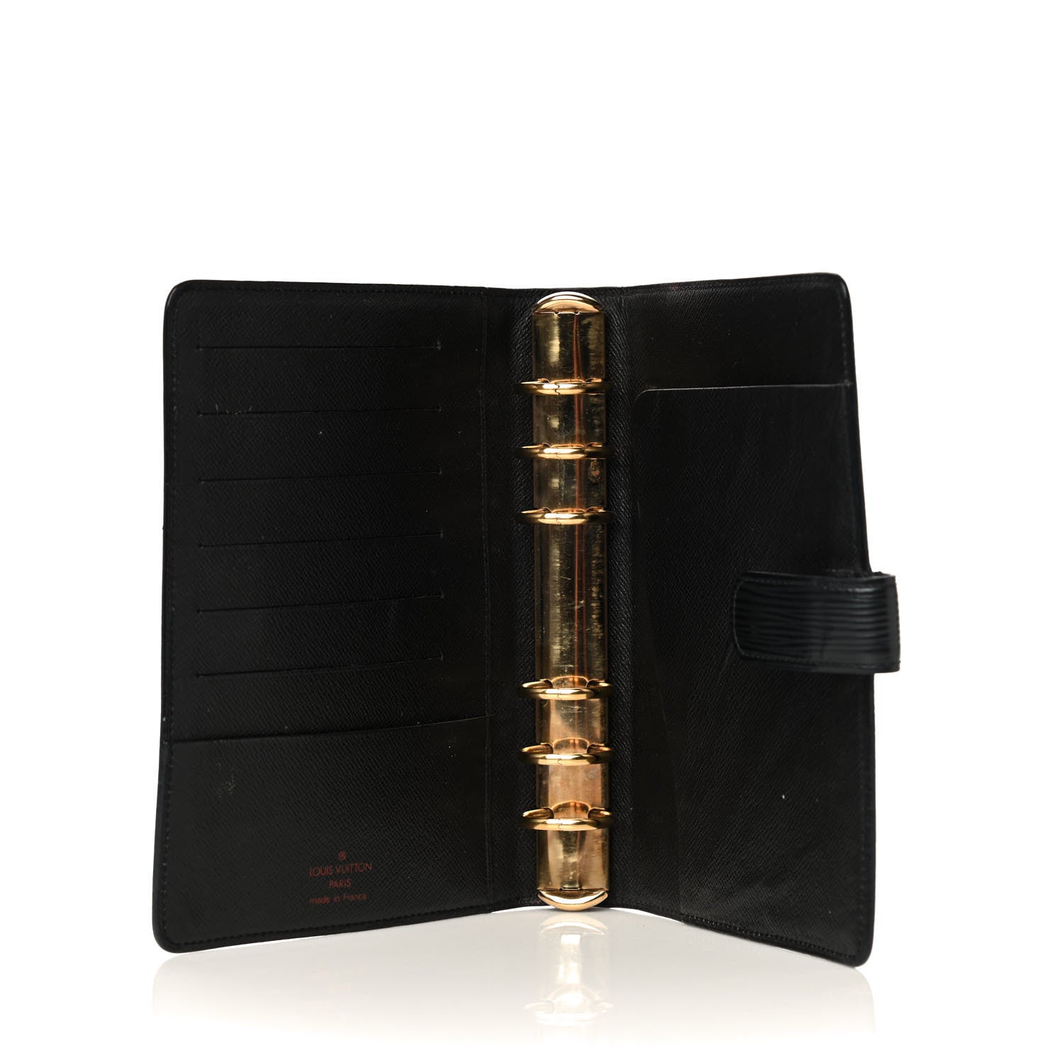 Louis Vuitton Epi Medium Ring Agenda Cover Black 5 of 11