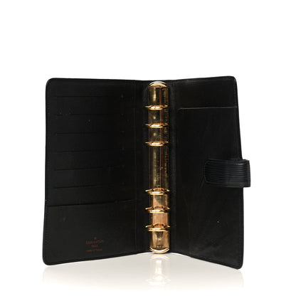 Louis Vuitton Epi Medium Ring Agenda Cover Black 5 of 11