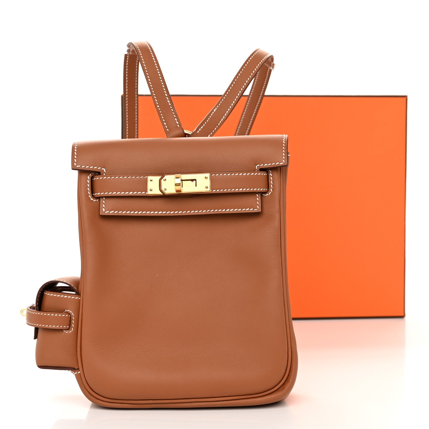 Hermes Swift Kelly Jump Backpack Gold 11 of 11