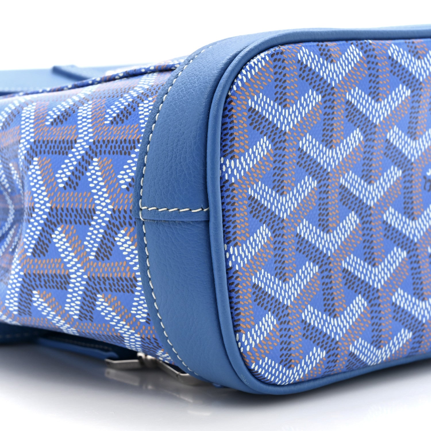 Goyard Goyardine Calfskin Mini Alpin Backpack Sky Blue 9 of 10
