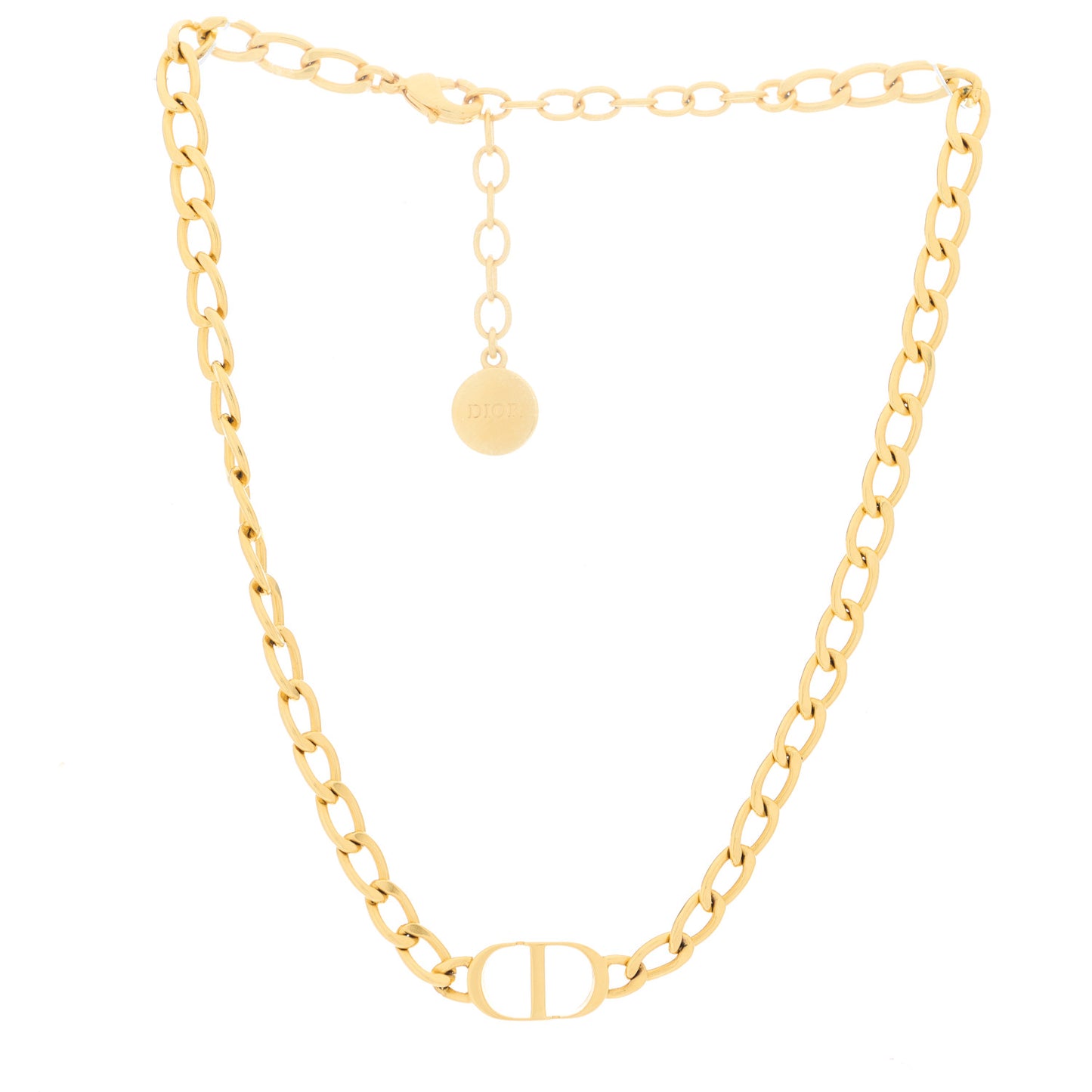 Metal Petit CD Choker Necklace Gold