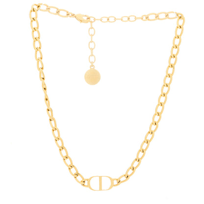 Christian Dior Metal Petit CD Choker Necklace Gold 2 of 4