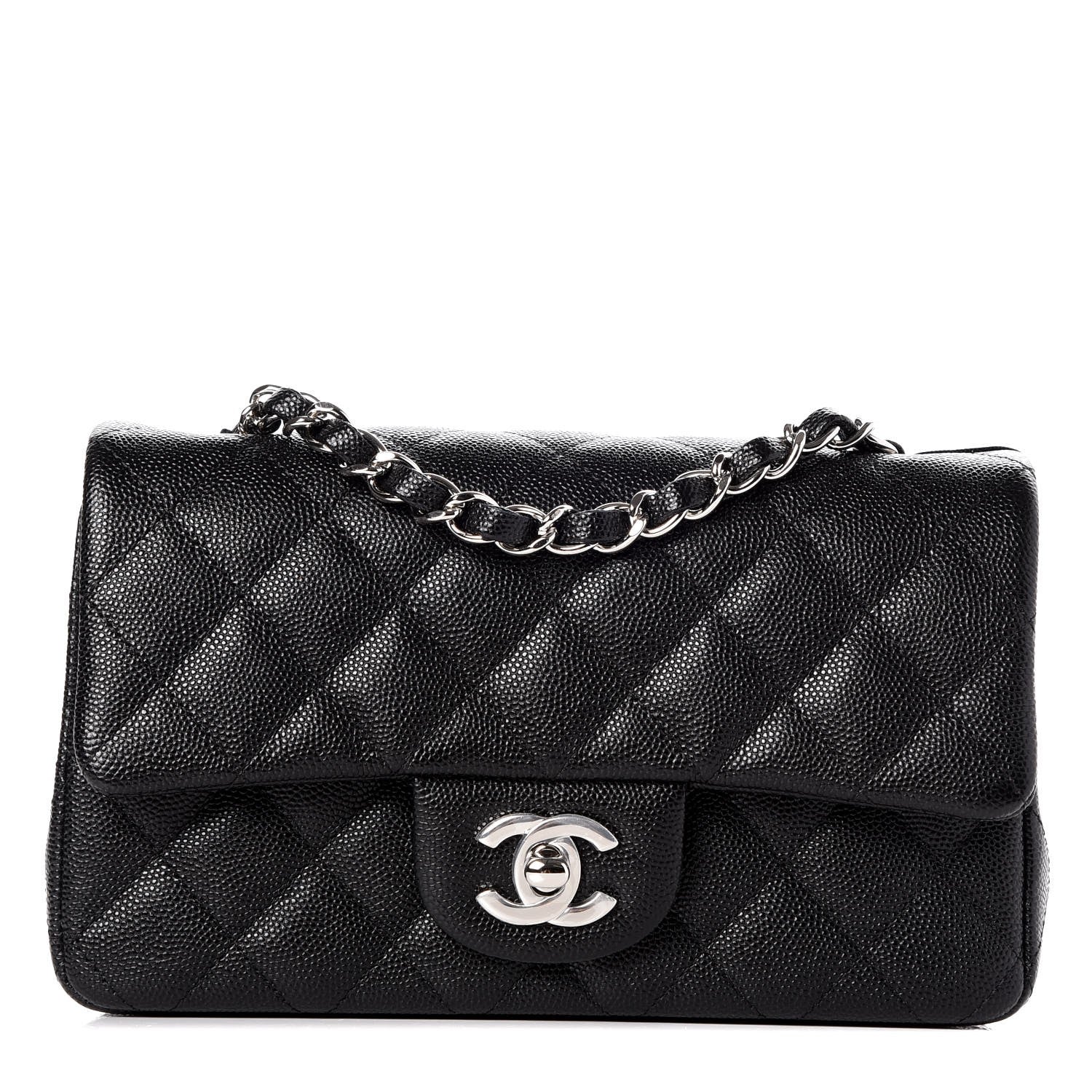 Chanel Caviar Quilted Mini Rectangular Flap Black 1 of 8