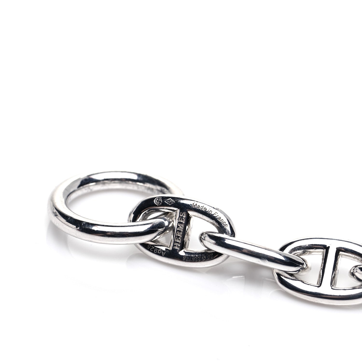 Hermes Sterling Silver MM Chaine d'Ancre Bracelet 4 of 5