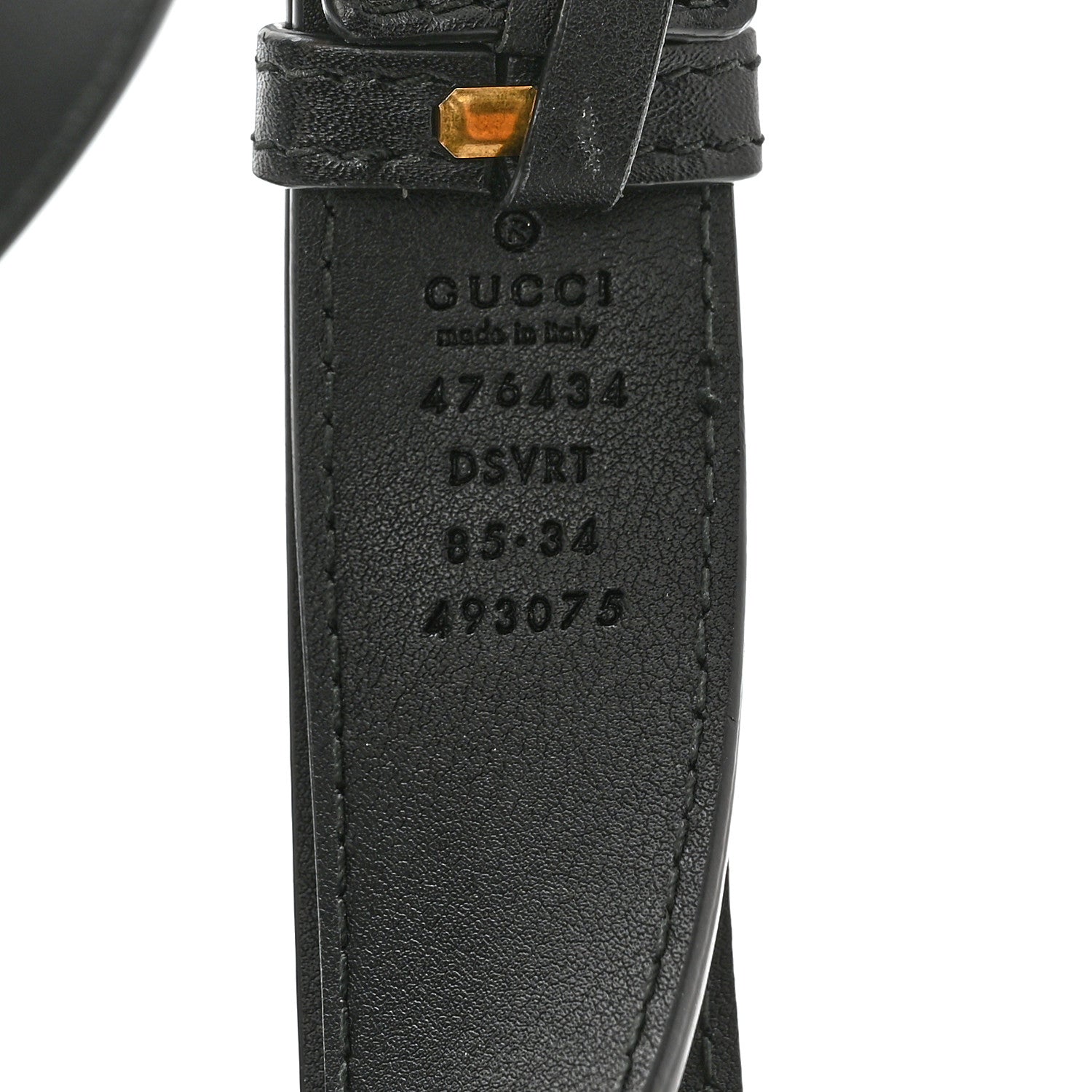 Gucci Calfskin Matelasse GG Marmont Belt Bag 85 34 Black 6 of 11