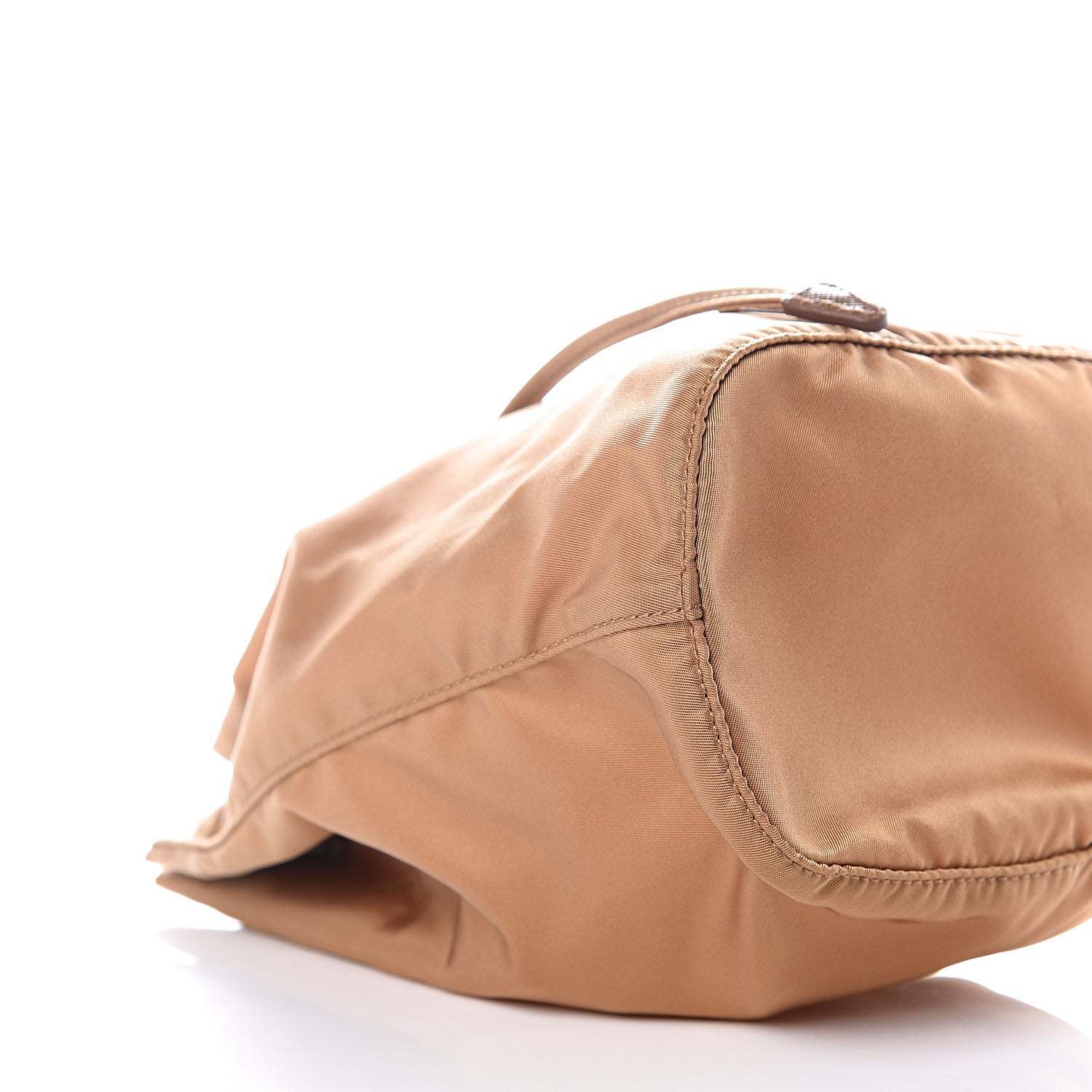 Prada Nylon Vela Drawstring Pouch Beige 7 of 9