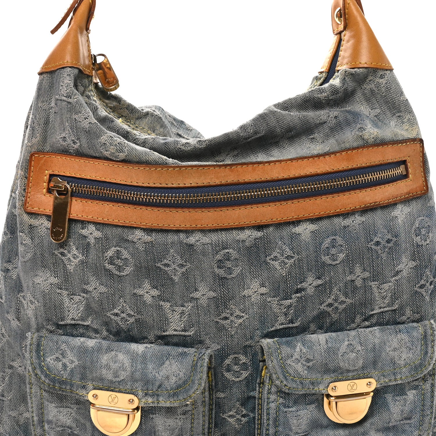 Louis Vuitton Denim Baggy GM Blue 7 of 9