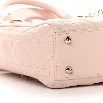 Christian Dior Lambskin Cannage Small Lucky Badges My Lady Dior Pink 9 of 16
