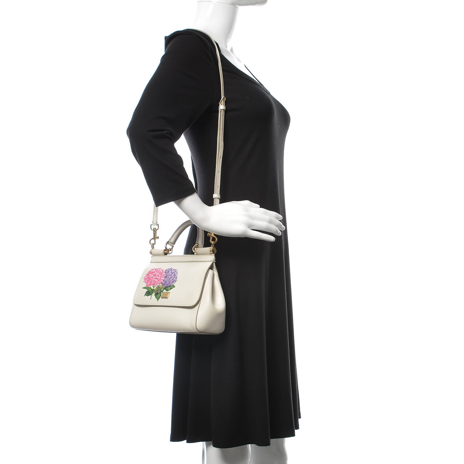Dolce & Gabbana Dauphine Small Miss Sicily Satchel White 2 of 8
